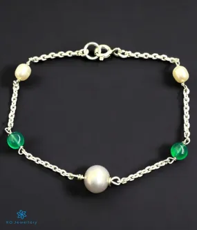 The Advita Silver Pearl Bracelet